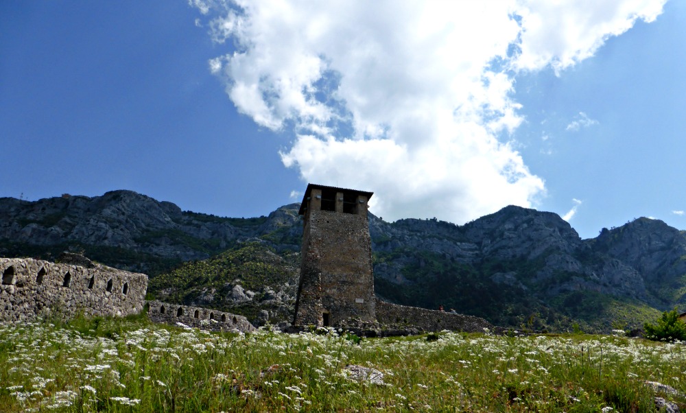 The remains of the Great Basilica at the UNESCO World Heritage site of Butrint, Albania {www.onetripatatime.com}