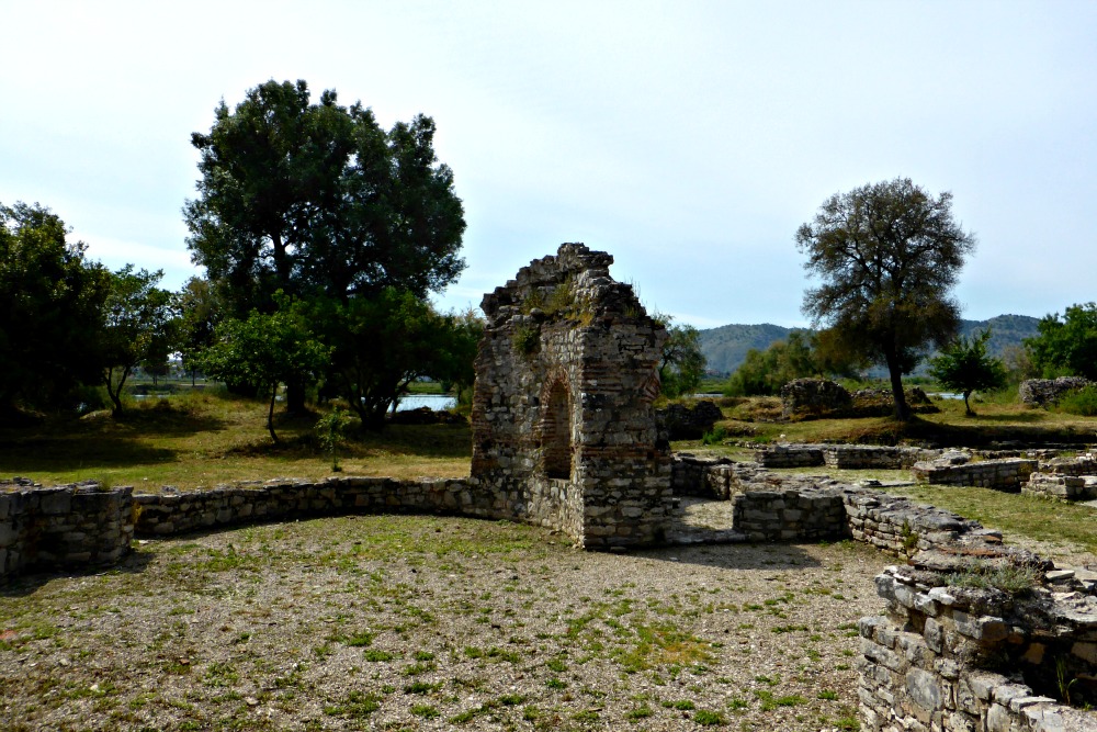 UNESCO World Heritage Site of Butrint- Remants of Triconch Palace