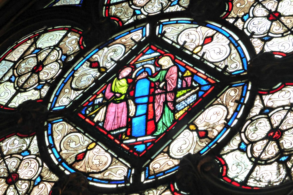 Stained glass window in Sainte-Chapelle, Paris