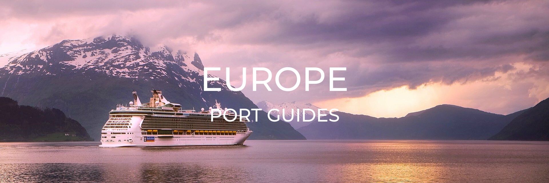 Europe Port Guide Page Desktop Header