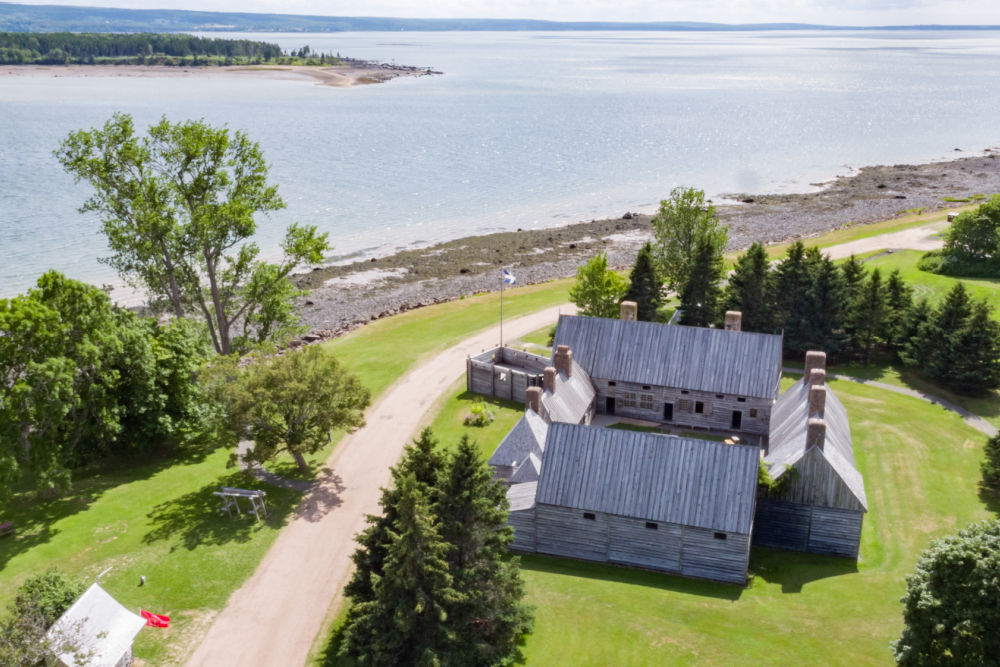 Weekend in Annapolis Royal, NS - Port Royal Habitation from the Air (Tourism NS)